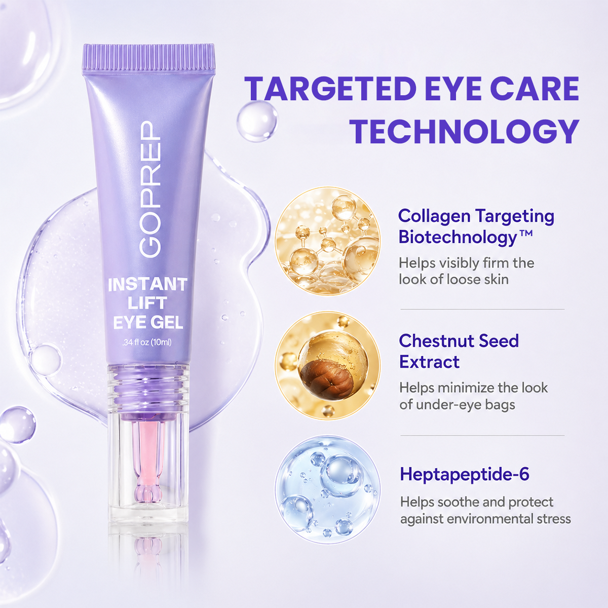 Instant Lift Eye Gel – Reduces the Look of Eye Bags